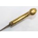 Antique pesh -kabz dagger knife steel blade brass handle gold plated parrot face